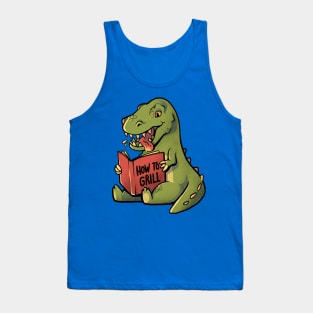 How to Grill  - Funny Cute Dino Gift Tank Top